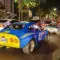 USA-Tour anlässlich des 50. Opel-GT-Geburtstages, Mai 2018. Opel GT auf dem nächtlichen Strip in Las Vegas.