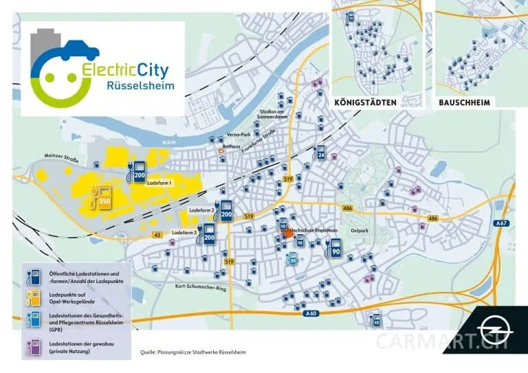 Opel Electric City Karte
